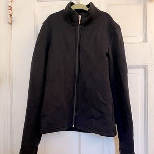 Chloe Noel girls black polar fleece skating jacket in size CL (child/lar…